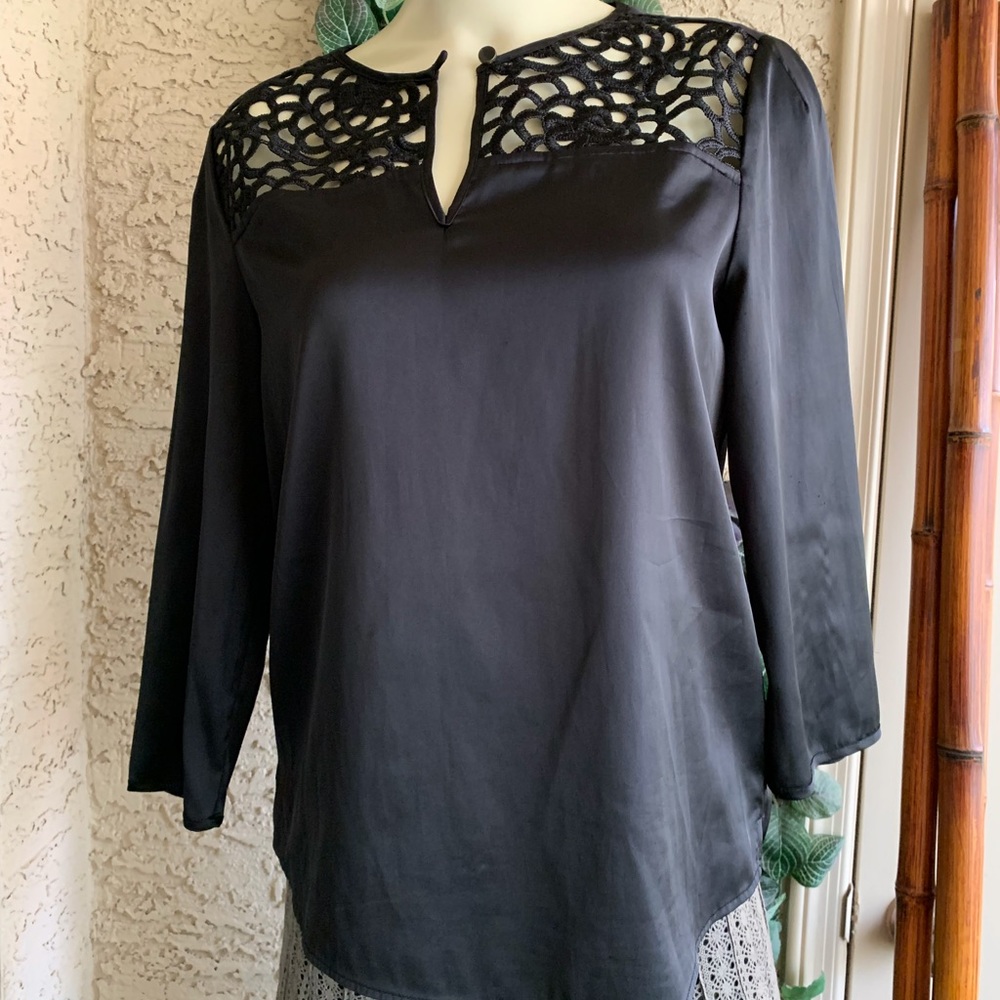 Black Silky Shirt